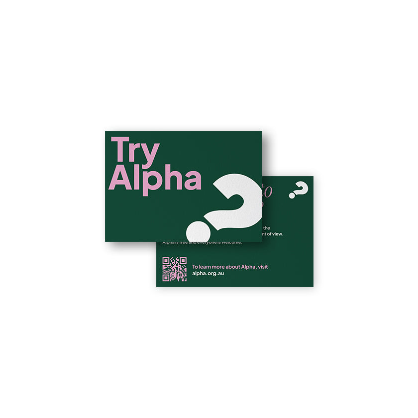 Alpha Australia Generic Invite Cards